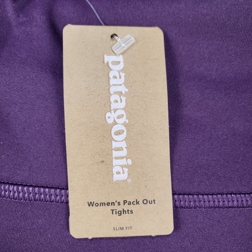 Patagonia Womens Pack Out Pants Deep Plum Purple Slim Fit Leggings 21995 FA19 S - Picture 3 of 13